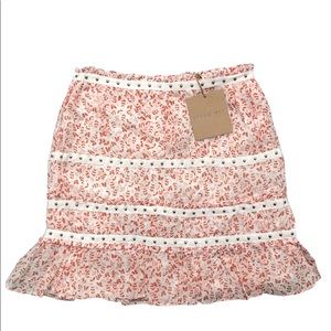 Stevie May Clay Print Byrdie Mini Skirt S